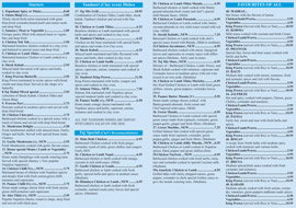 taj mahal indian takeaway menu