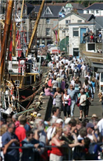 newlyn fish festival is held in the newlyn harbour on the august bank holiday