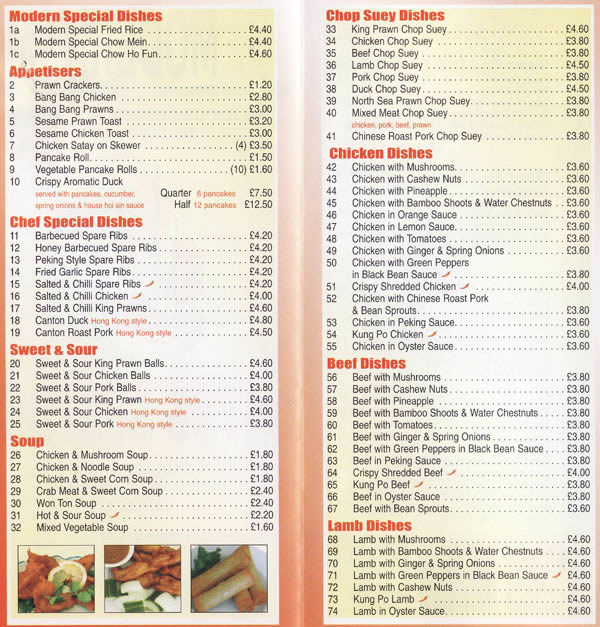 chinese takeaway food causeway head